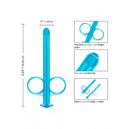 SIRINGA VAGINALE ANALE DISPENSER PER LUBRIFICANTE BLU